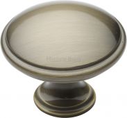 C3950 38-AT Heritage Brass Cabinet Knob Domed Design 38mm Antique Brass Finish
