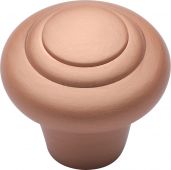 C3985 32-SRG Heritage Brass Cabinet Knob Round Bead Design 32mm Satin Rose Gold Finish
