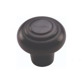 C3985 38-BKMT Heritage Brass Cabinet Knob Round Bead Design 38mm Matt Black Finish