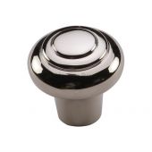 C3985 38-PNF Heritage Brass Cabinet Knob Round Bead Design 38mm Polished Nickel Finish