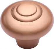 C3985 38-SRG Heritage Brass Cabinet Knob Round Bead Design 38mm Satin Rose Gold Finish