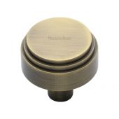 C3987 32-AT Heritage Brass Cabinet Knob Round Deco Design 32mm Antique Brass Finish