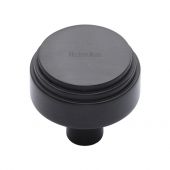 C3987 32-BKMT Heritage Brass Cabinet Knob Round Deco Design 32mm Matt Black Finish
