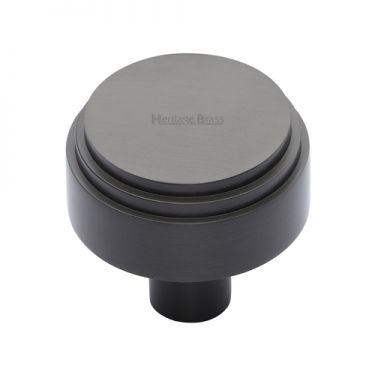 Click Here To Enlarge This Photo Of C3987 32-MB Heritage Brass Cabinet Knob Round Deco Design 32mm Matt Bronze Finish