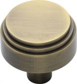 C3987 38-AT Heritage Brass Cabinet Knob Round Deco Design 38mm Antique Brass Finish