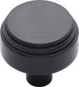C3987 38-BKMT Heritage Brass Cabinet Knob Round Deco Design 38mm Matt Black Finish
