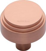 C3987 38-SRG Heritage Brass Cabinet Knob Round Deco Design 38mm Satin Rose Gold Finish