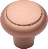 C3990 32-SRG Heritage Brass Cabinet Knob Round Edge Design 32mm Satin Rose Gold Finish