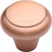 C3990 38-SRG Heritage Brass Cabinet Knob Round Edge Design 38mm Satin Rose Gold Finish