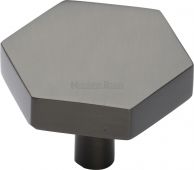 C4344 38-MB Heritage Brass Cabinet Knob Hexagon Design 38mm Matt Bronze Finish