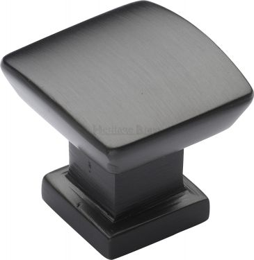 Click Here To Enlarge This Photo Of C4382 25-MB Heritage Brass Cabinet Knob Plinth Design with Base 25mm Matt Bronze Finish