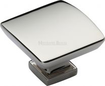 C4382 35-PNF Heritage Brass Cabinet Knob Plinth Design with Base 35mm Polished Nickel Finish