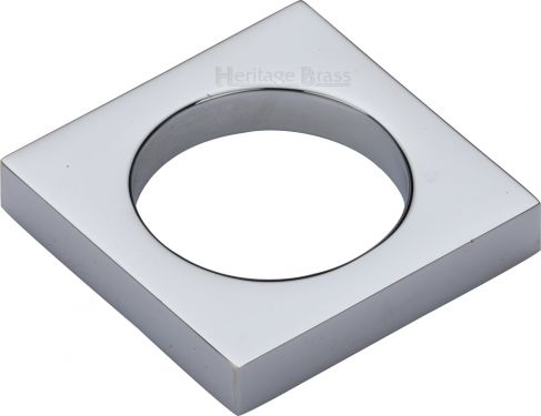 Click Here To Enlarge This Photo Of C4465-PC Heritage Brass Cabinet Knob Mystic Design 40mm Polished Chrome Finish