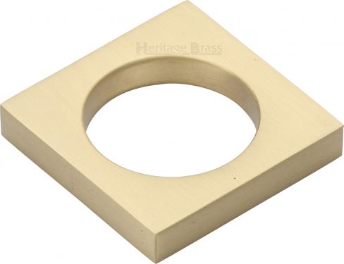 Click Here To Enlarge This Photo Of C4465-SB Heritage Brass Cabinet Knob Mystic Design 40mm Satin Brass Finish