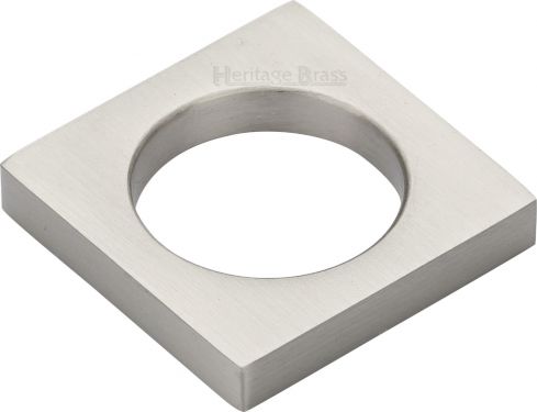 Click Here To Enlarge This Photo Of C4465-SN Heritage Brass Cabinet Knob Mystic Design 40mm Satin Nickel Finish