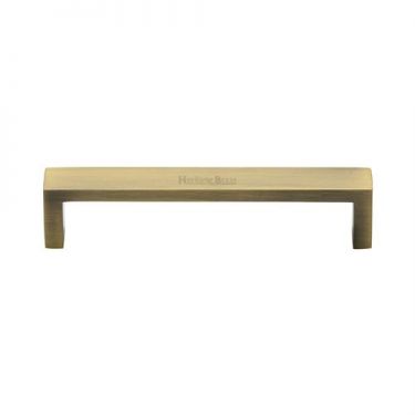 Click Here To Enlarge This Photo Of C4520 128-AT Heritage Brass Cabinet Pull Wide Metro Design 128mm ctc Antique Brass Finish
