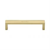 C4520 128-PB Heritage Brass Cabinet Pull Wide Metro Design 128mm ctc Polished Brass Finish