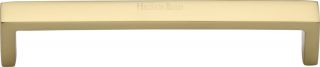 C4520 160-PB Heritage Brass Cabinet Pull Wide Metro Design 160mm ctc Polished Brass Finish