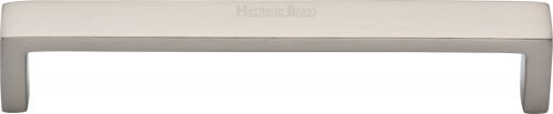 Click Here To Enlarge This Photo Of C4520 160-SN Heritage Brass Cabinet Pull Wide Metro Design 160mm ctc Satin Nickel Finish