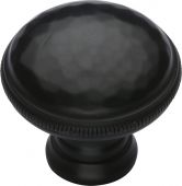 C4545-BKMT Heritage Brass Cabinet Knob Hand Beaten Design 32mm Matt Black Finish