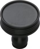 C4547-BKMT Heritage Brass Cabinet Knob Venetian Design 32mm Matt Black Finish