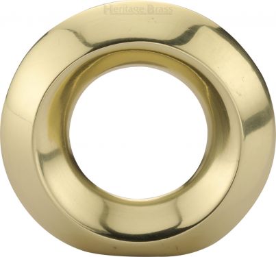 Click Here To Enlarge This Photo Of C4553-PB Heritage Brass Cabinet Knob Ring Design 40mm Polished Brass Finish