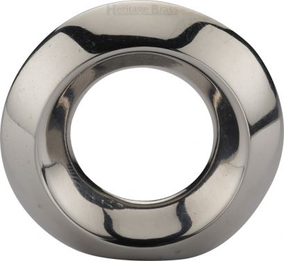 Click Here To Enlarge This Photo Of C4553-PNF Heritage Brass Cabinet Knob Ring Design 40mm Polished Nickel Finish