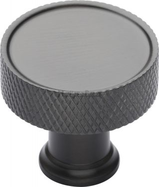 Click Here To Enlarge This Photo Of C4648 32-MB Heritage Brass Cabinet Knob Florence Knurled Design 32mm Matt Bronze Finish