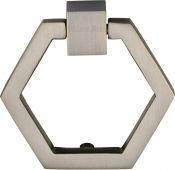C6334-AT Heritage Brass Cabinet Drop Pull Hexagon Design 51mm Antique Brass Finish