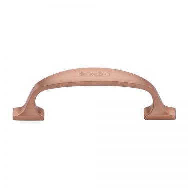 Click Here To Enlarge This Photo Of C7213 128-SRG Heritage Brass Cabinet Pull Durham Design 128mm ctc Satin Rose Gold Finish