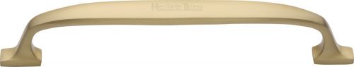Click Here To Enlarge This Photo Of C7213 160-SB Heritage Brass Cabinet Pull Durham Design 160mm ctc Satin Brass Finish