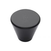 FB3189 38 M.Marcus Black Iron Rustic Cabinet Knob Round Cone Design 38mm