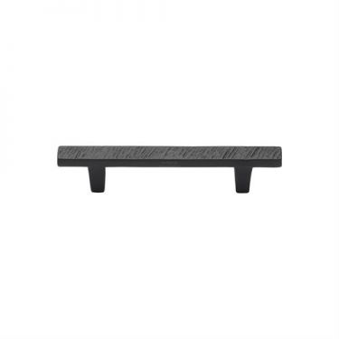Click Here To Enlarge This Photo Of FB3425 192 M.Marcus Black Iron Rustic Cabinet Pull Textured Design 192mm ctc