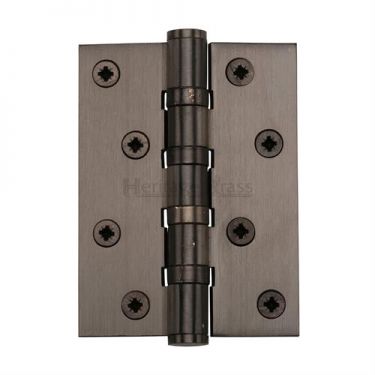 Click Here To Enlarge This Photo Of HG99-400-MB Heritage Brass Ball Bearing Hinge 4" x 3" Matt Bronze Finish