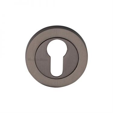 Click Here To Enlarge This Photo Of RS2004-MB Heritage Brass Euro Profile Cylinder Escutcheon Matt Bronze Finish