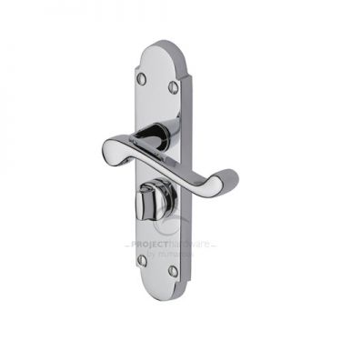 Click Here To Enlarge This Photo Of PR525-PC M.Marcus Project Hardware Door Handle For Privacy Set Milton Short Design Polished Chrome Finish