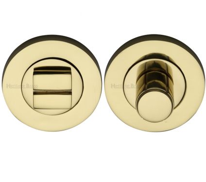 Click Here To Enlarge This Photo Of RS2030-PB Heritage Brass Thumbturn & Emergency Release Polished Brass Finish