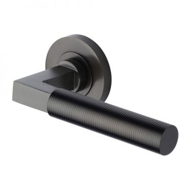 Click Here To Enlarge This Photo Of RS2261-MB Heritage Brass Door Handle Lever on Rose Spectral Design Matt Bronze Finish