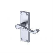 PR610-SC M.Marcus Project Hardware Door Handle Lever Latch Malvern Short Design Satin Chrome Finish