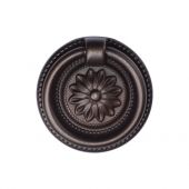 TK2224-055-LBN M.Marcus Floral Ring Pull 55mm Matt Bronze on Zinc Finish