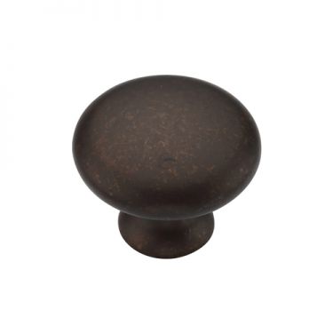 Click Here To Enlarge This Photo Of TK4226-030-LBN M.Marcus Classic Round Knob 30mm Matt Bronze on Zinc Finish