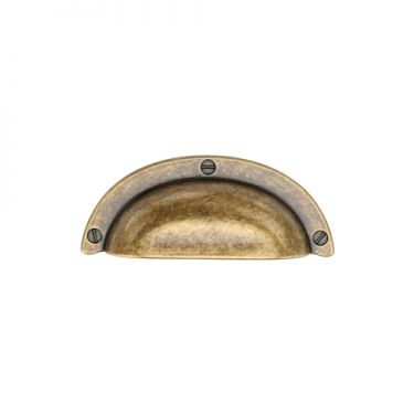 Click Here To Enlarge This Photo Of TK5120-064-DBS M.Marcus Faux Screw Bin Pull 64mm Distressed Brass on Zinc Finish