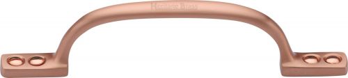Click Here To Enlarge This Photo Of V1090 102-SRG Heritage Brass Pull Handle Russell Design 102mm Satin Rose Gold Finish