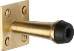 V1190 76-SB Heritage Brass Wall Mounted Door Stop 76mm Satin Brass Finish