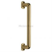 V1376 482-PB Heritage Brass Door Pull Handle Traditional Design 482mm Polished Brass Finish