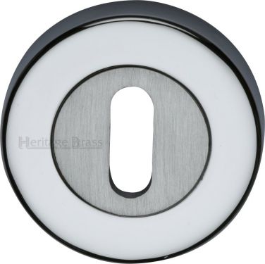 Click Here To Enlarge This Photo Of V4000-AP Heritage Brass Key Escutcheon Apollo Finish