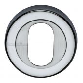 V4010-AP Heritage Brass Oval Profile Cylinder Escutcheon Apollo Finish