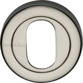 V4010-PNF Heritage Brass Oval Profile Cylinder Escutcheon Polished Nickel Finish