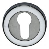 V4020-AP Heritage Brass Euro Profile Cylinder Escutcheon Apollo Finish