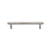 V4410 128-SN Heritage Brass Cabinet Pull Stepped Design 128mm ctc Satin Nickel Finish